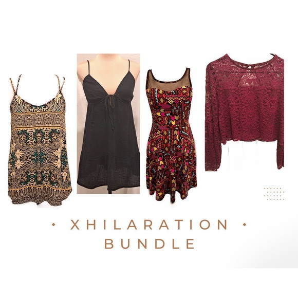 Xhilaration Tops - Xhilaration  Dress and Top Bundle (4 Pieces) Size M